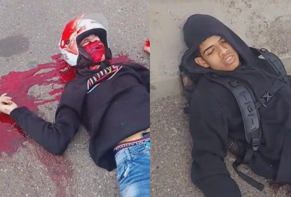 Aftermath Of Failed BMW Motorcycle Theft