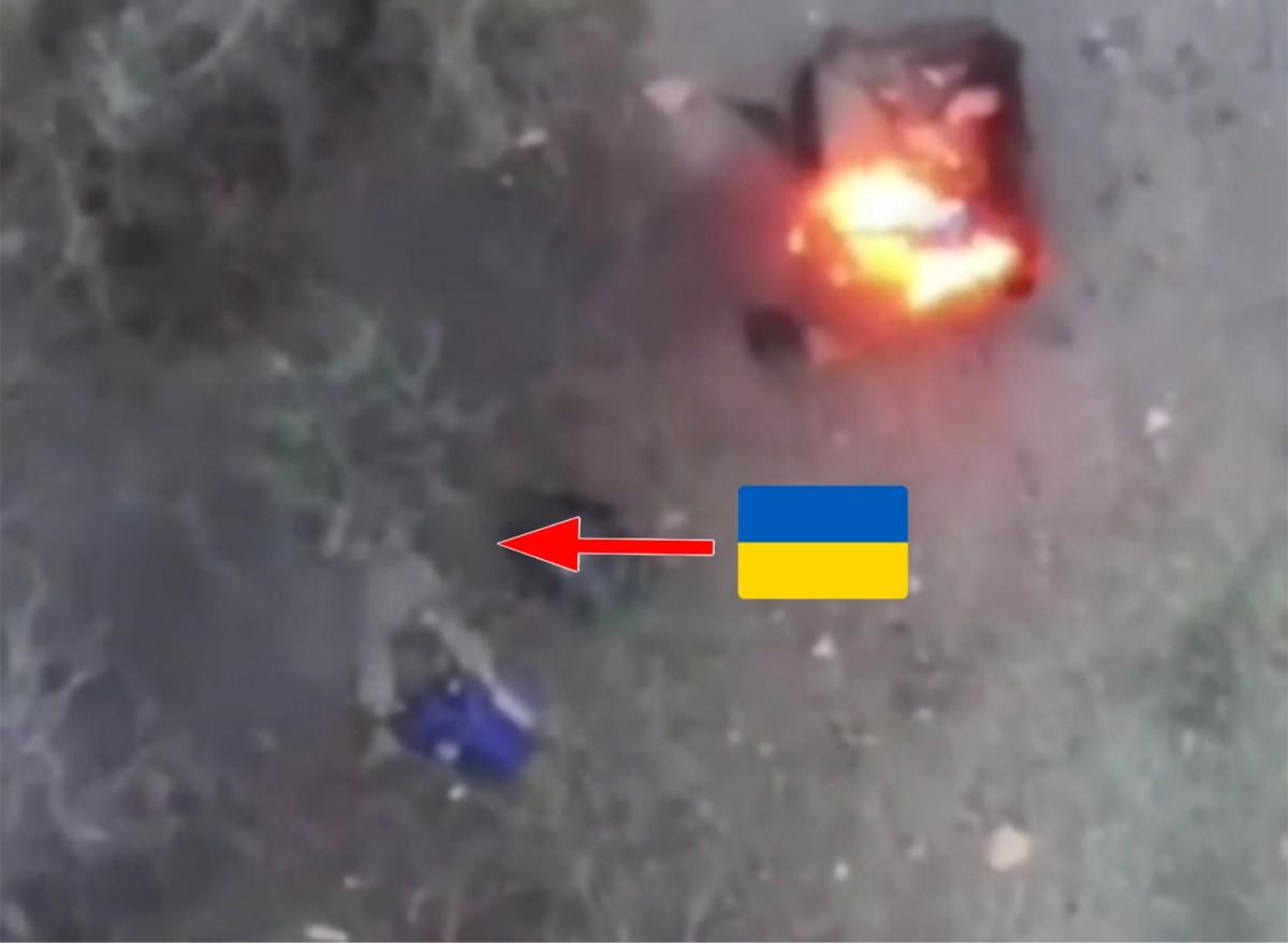 Killing a wounded Ukrat in a rescue robot.