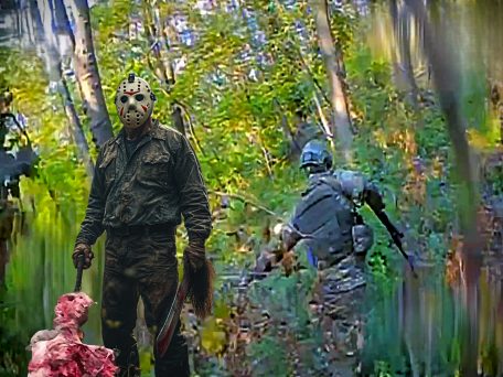Jason Is Back! — Hunts Down Petrified Russian in Forest