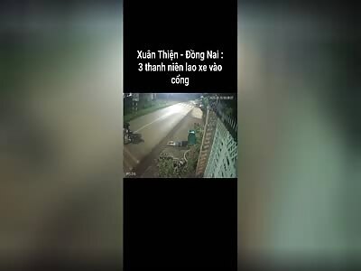 THREE GUYS ON A FAST MOTORCYCLE...