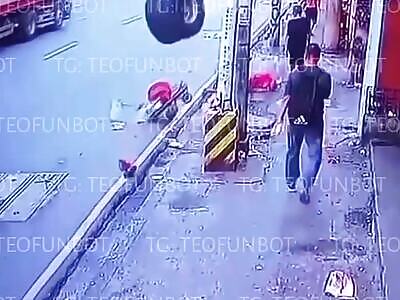 A man was killed by a loose tire