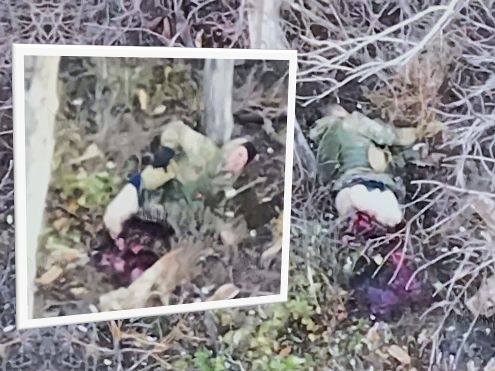 Brutal: Legs Severed, Russian Crawls as Blood Drain