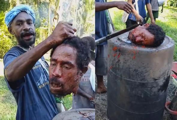 Celebrating Death Of A Rival Tribe Leader