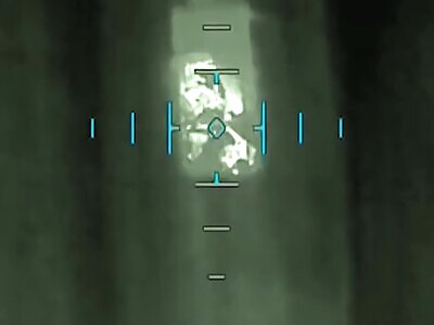 Drone bombing a truck full of Russhits.