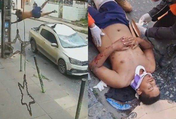 Cyclist Seriously Injured In Traffic Accident in Brazil