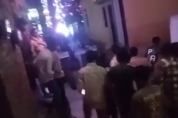 IT'S JUST AN OLD TRACTOR RUNNING OVER PEOPLE