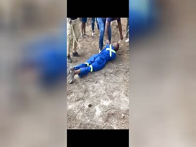 MAN BEING TORTURED WITH WHIPPINGS