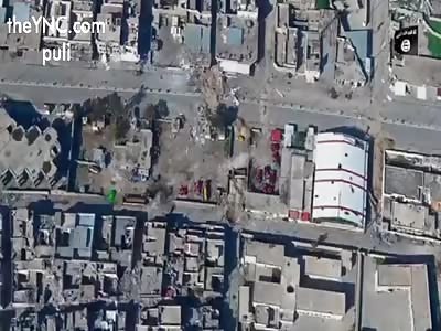 Bomb attacks filmed by drones