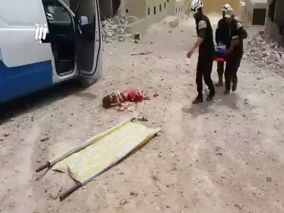 Video shows young children killed by Assad cannon bombs
