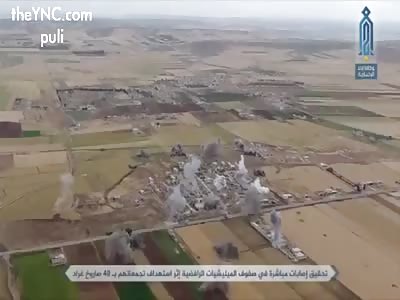 Drone shows HTS bombing pro-Assad forces in southern Aleppo