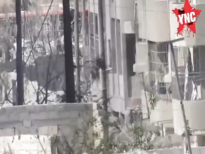 PKK sniper near the roundabout Southwest panorama of the city