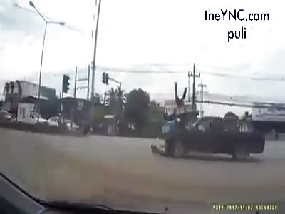 shocking motorcycle accident