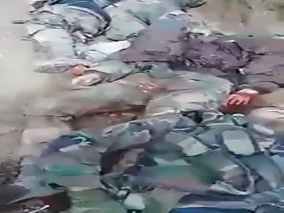 Video shows many bodies of Assad forces who were killed by JAI rebels in Eastern Ghouta