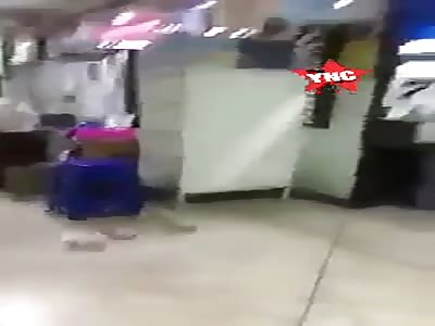 fight between friends in a hospital