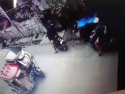 CCTV. Exact moment that man is EXECUTED, in cold blood