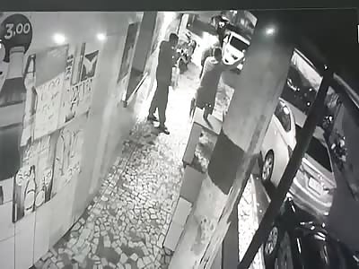 Execution caught on CCTV (TWO ANGLES)