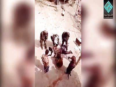 brutal execution of an Arab village resident. SDF (PKK) terrorists sus