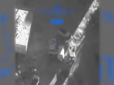 International Coalition UAV air raids on ISIS at a meeting between isi