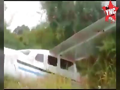 The light aircraft collapsed in Altamira, Tamaulipas due to a landing gear failure, it fell on a motorcycle with 2 travelers, who died at km 13 on the road to MorÃ³n.The crew of the plane fled the scene.