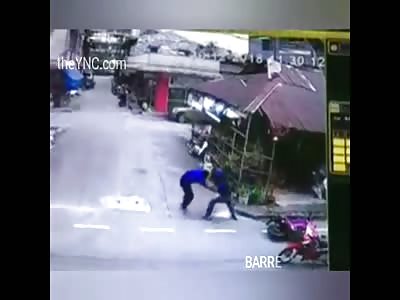 CCTV: Young Stabbed to Death