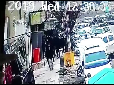 CCTV of a Suicide Attack, Killed 3 in Manbij Syria 