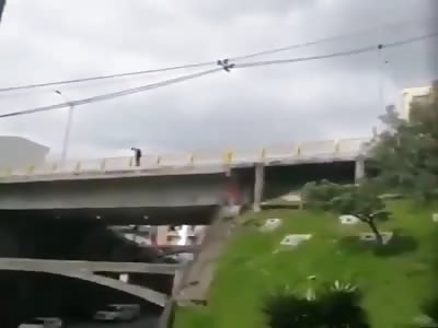 23-year-old man commits suicide from the Vizcaya bridge.  Colombia
