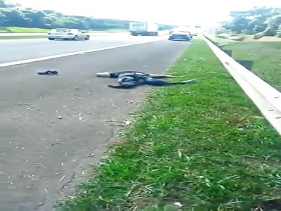 Shocking man loses leg in motorcycle accident 