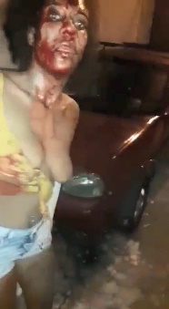 Nice Boobs Girl Punished by Thugs