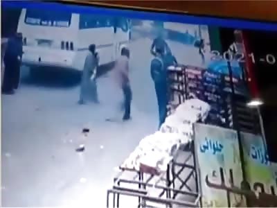 CCTV. EXACT MOMENT THAT WOMAN IS STABBED SEVERAL TIMES +{Aftermath}