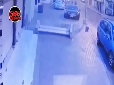 CCTV. crazy accident at the wheel runs over a woman 