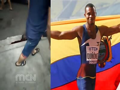The Ecuadorian Olympic athlete Álex Quiñónez was killed on Friday night(Aftermath).