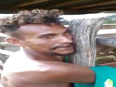 two thieves are flogged for stealing electric cable