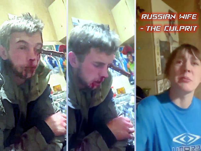 Russian Wife Buries Knife in War Veteran's Eye