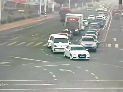 Scooter Rider vs. The Big Red Truck