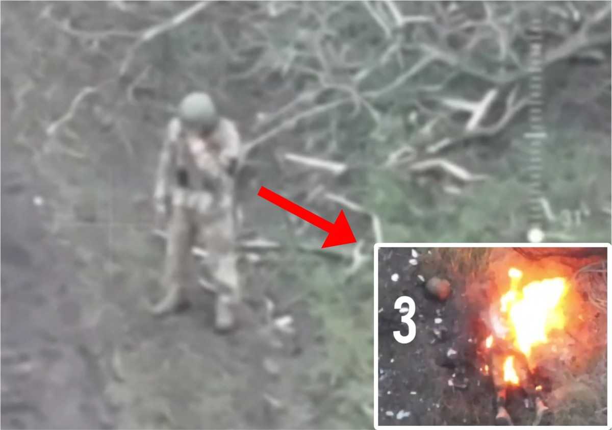 Ukranny last cigarette. 