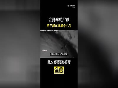 An old man in China crashed into a car