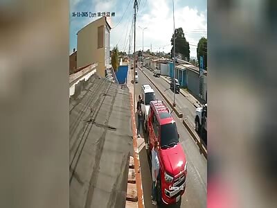 MAN BEING RUN OVER AND KILLED BY BUS