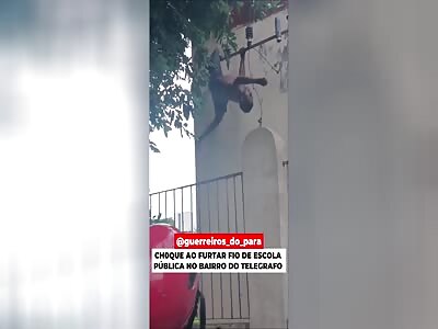 MAN INJURED WHILE TRYING TO STEAL ELECTRIC WIRE