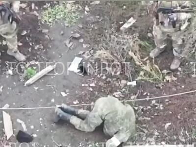 Ukrainian soldiers executed a prisoner