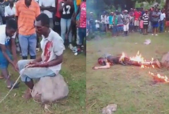 Cow Thief Gets Burned ALIVE In Public