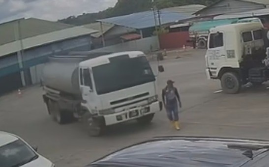 He Never Saw It Coming: Man Ran Over By Truck In Malaysia