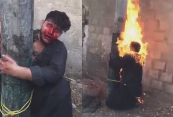 Criminal Who Killed Man During Robbery Burned Alive (Another Angle)