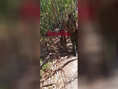 Russians blend into the landscape.