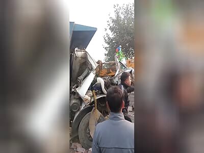 Dump truck accident