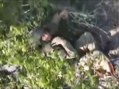 Several Russians Begging For Mercy But Are Barbecued By Drones