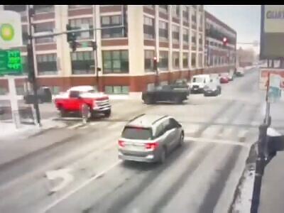 Moment Od Deadly Accident In Chicago