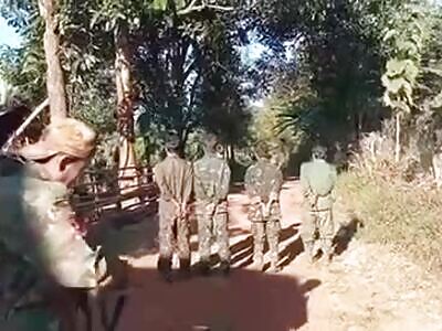 Myanmar Army Execute 4 PNLA Soldiers