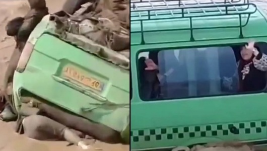 Floods sweep away a bus full of people to their death