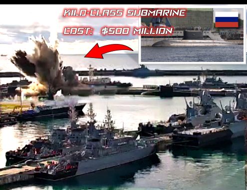 BOOM: Ukrainian Sub Blow Up Russian Kilo-class Submarine!