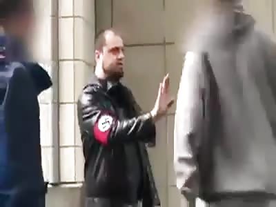 NAZI GETS KNOCKED OUT !!!